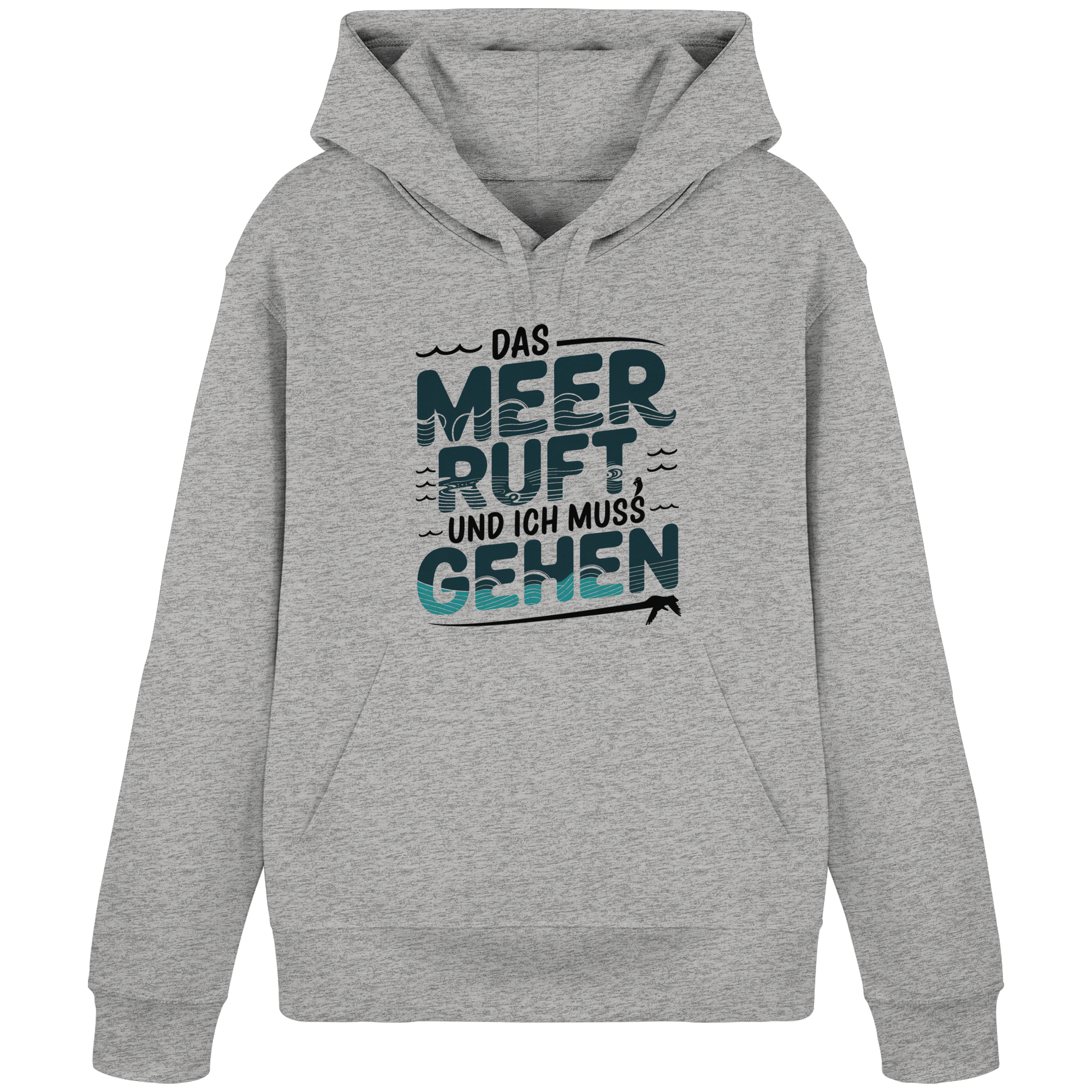 Unisex Hoodie Das Meer ruft und ich muss gehen - Organic Basic Hoodie