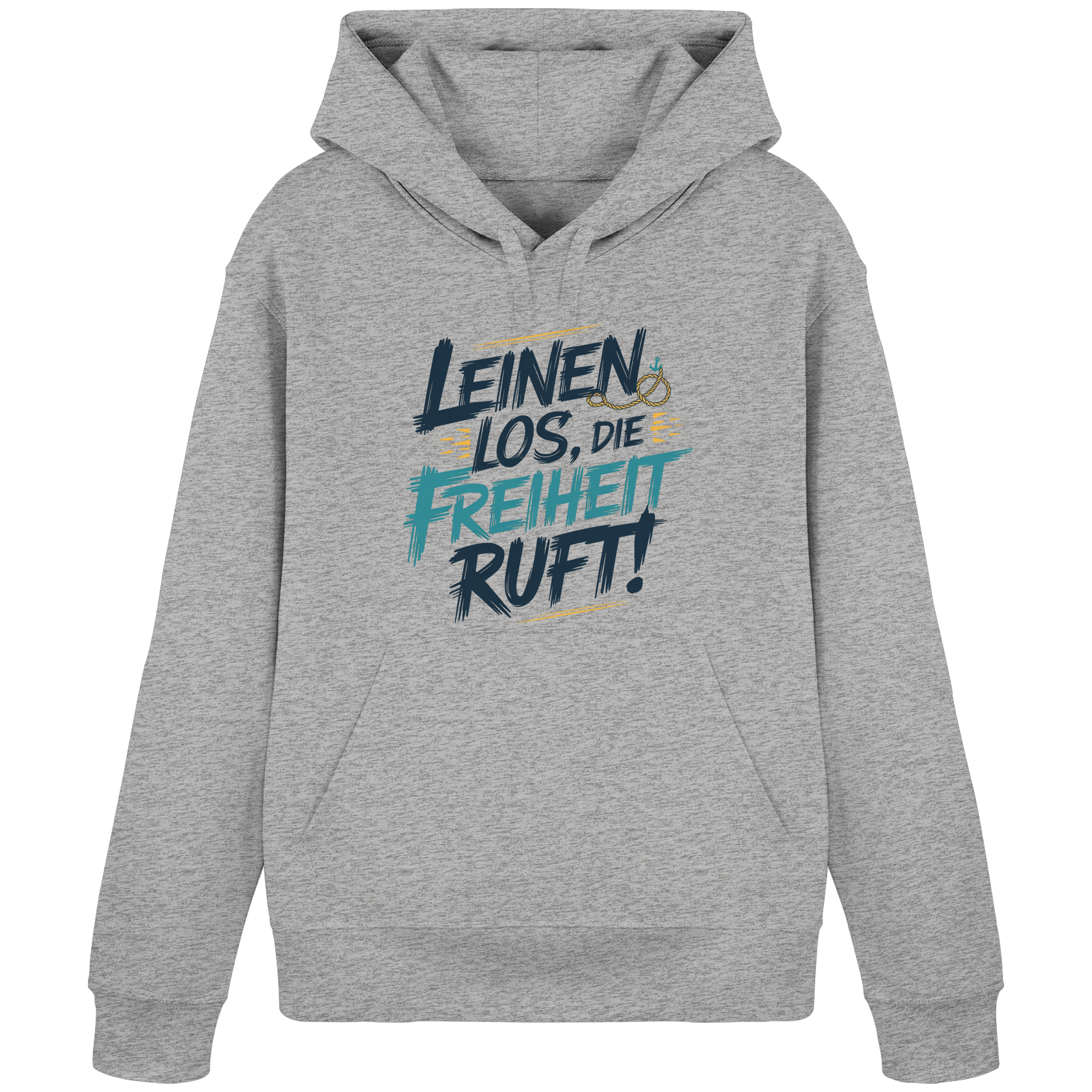 Unisex Hoodie Leinen los die Freiheit ruft - Organic Basic Hoodie