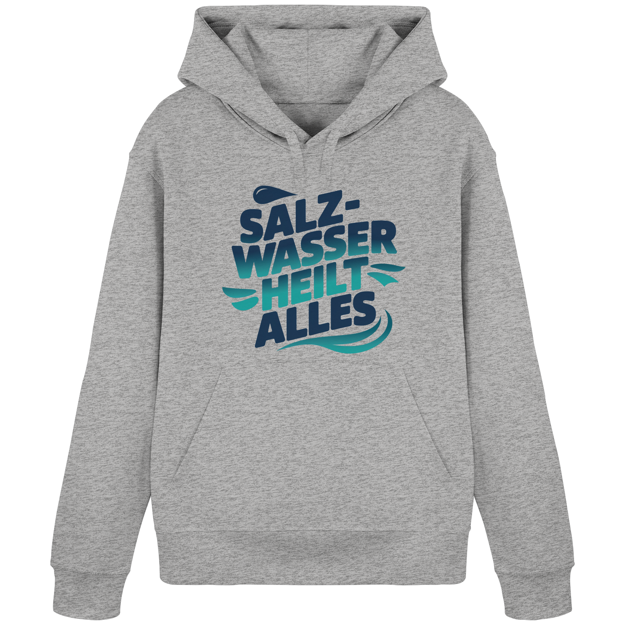Unisex Hoodie Salzwasser heilt alles - Organic Basic Hoodie