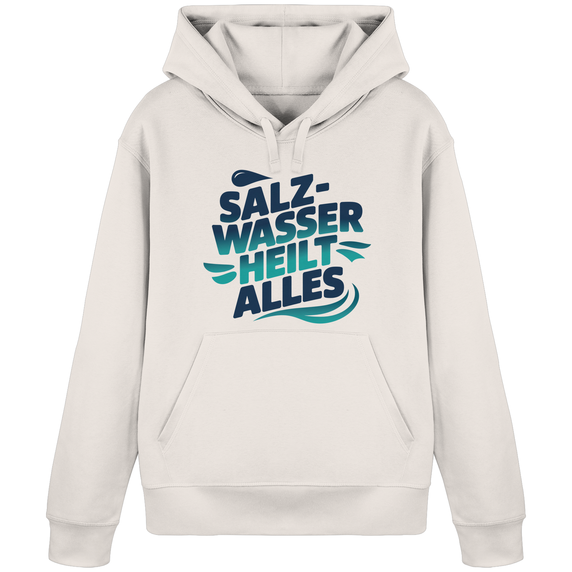 Unisex Hoodie Salzwasser heilt alles - Organic Basic Hoodie