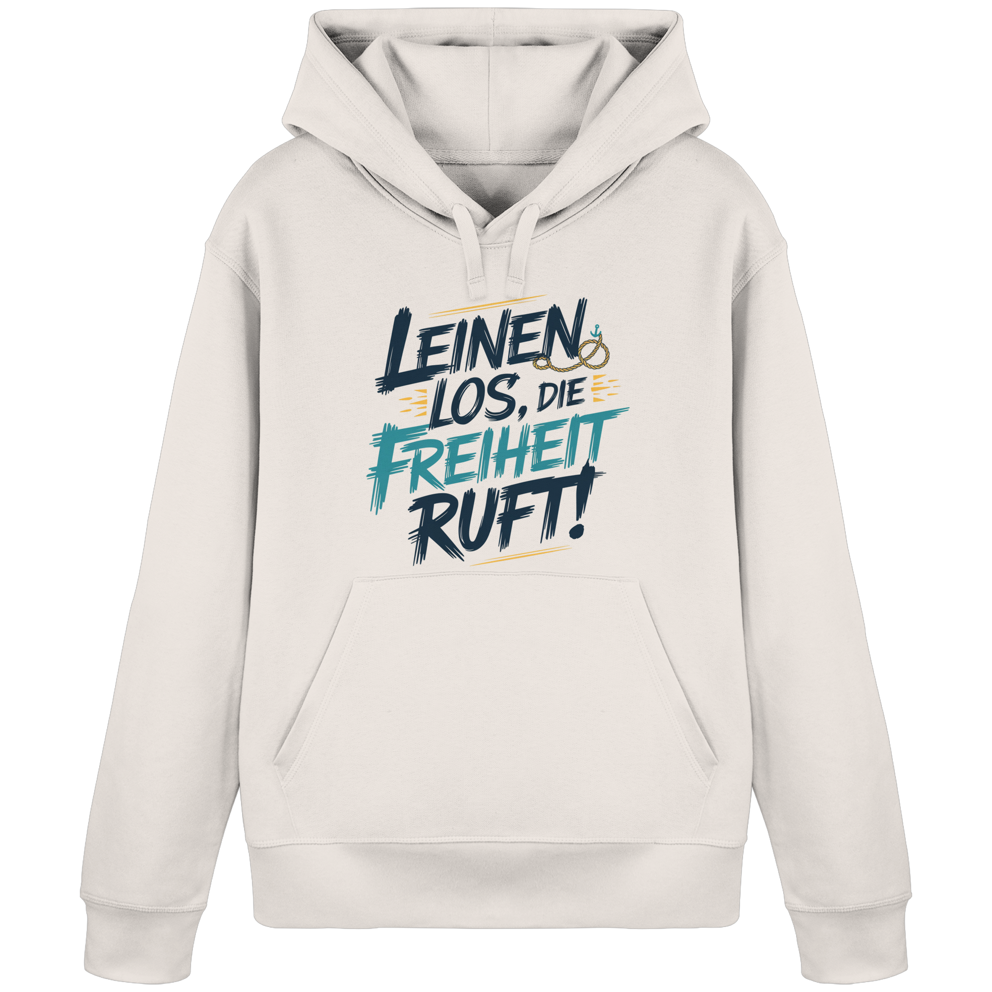 Unisex Hoodie Leinen los die Freiheit ruft - Organic Basic Hoodie