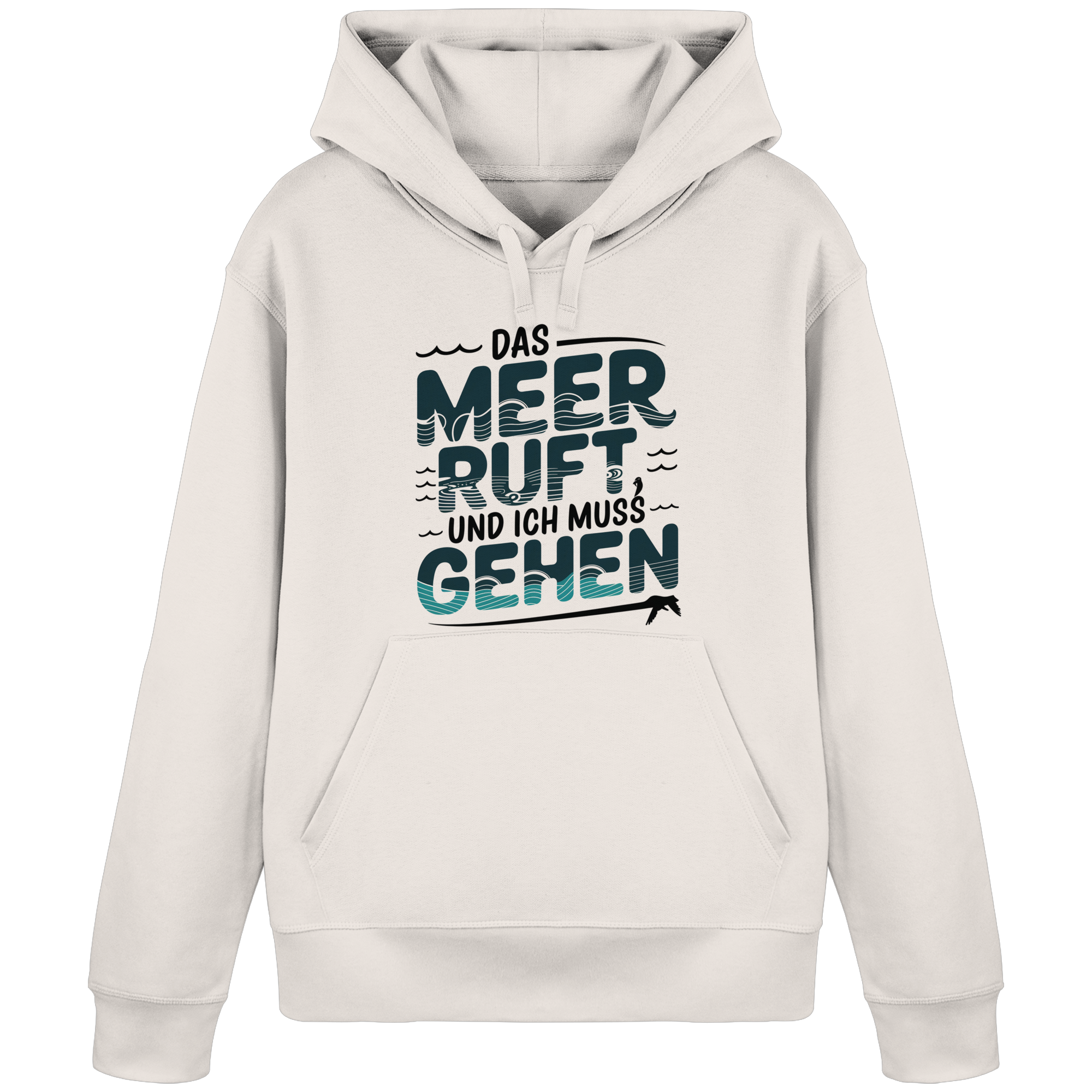 Unisex Hoodie Das Meer ruft und ich muss gehen - Organic Basic Hoodie