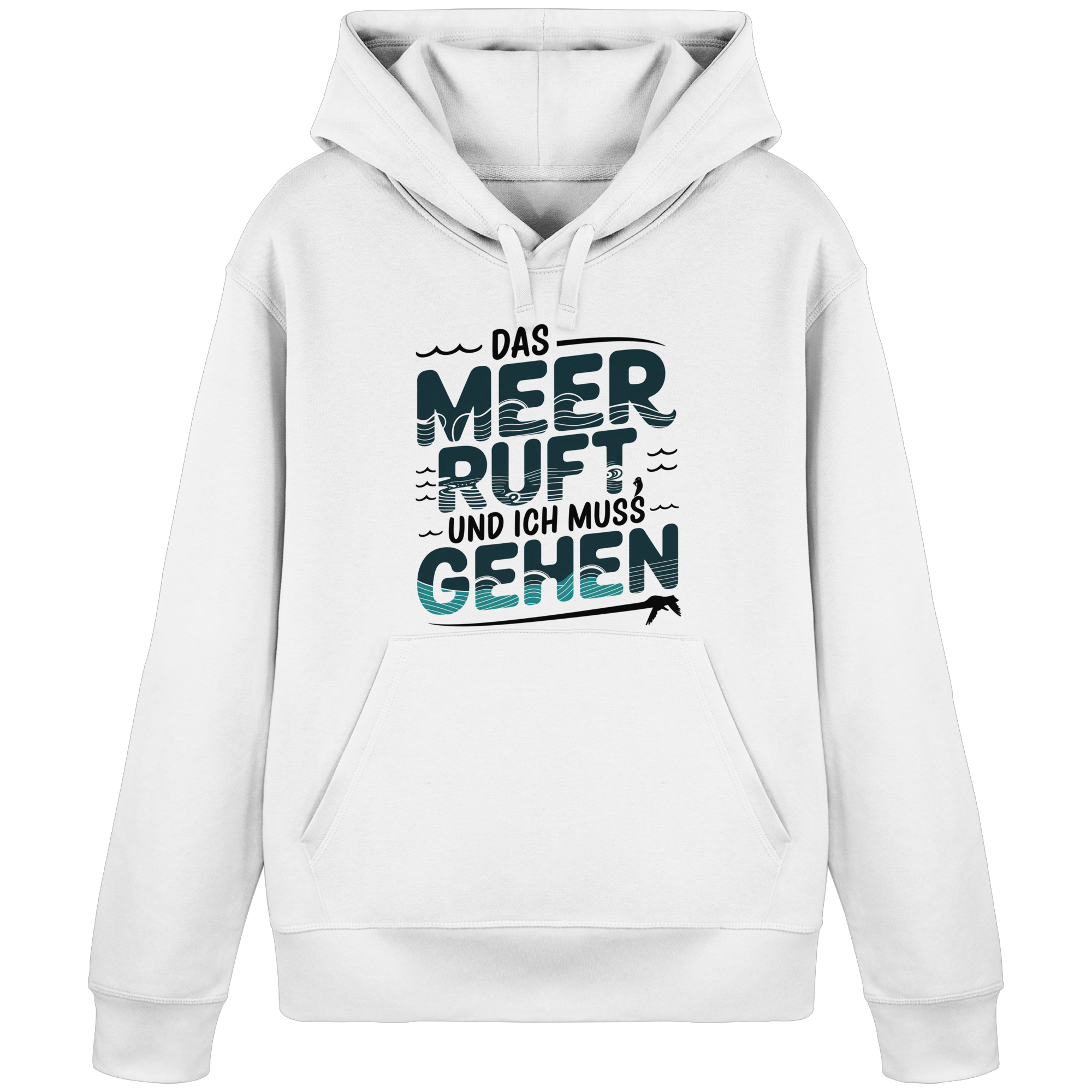 Unisex Hoodie Das Meer ruft und ich muss gehen - Organic Basic Hoodie