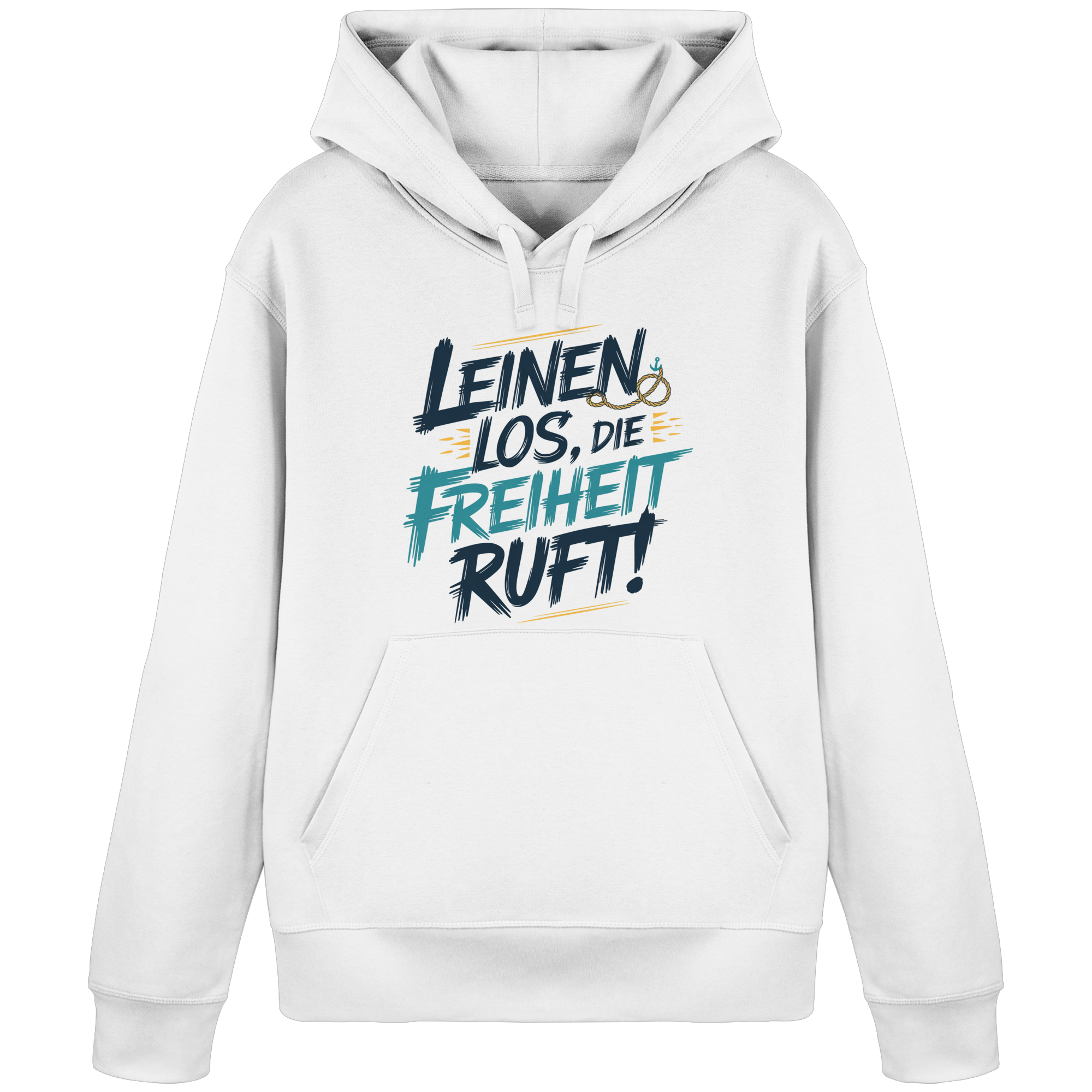 Unisex Hoodie Leinen los die Freiheit ruft - Organic Basic Hoodie