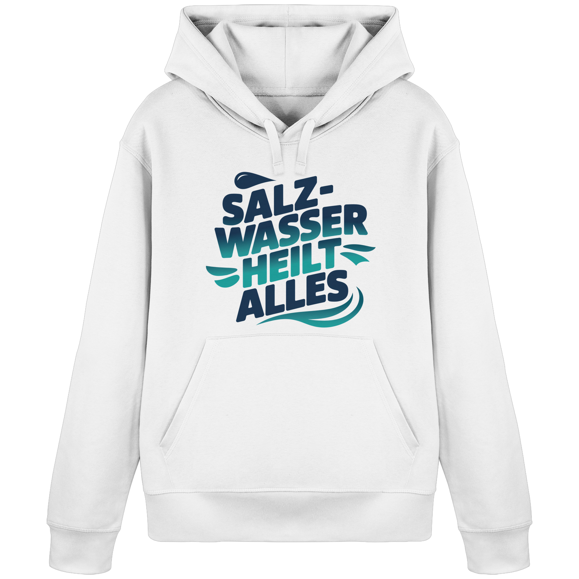 Unisex Hoodie Salzwasser heilt alles - Organic Basic Hoodie