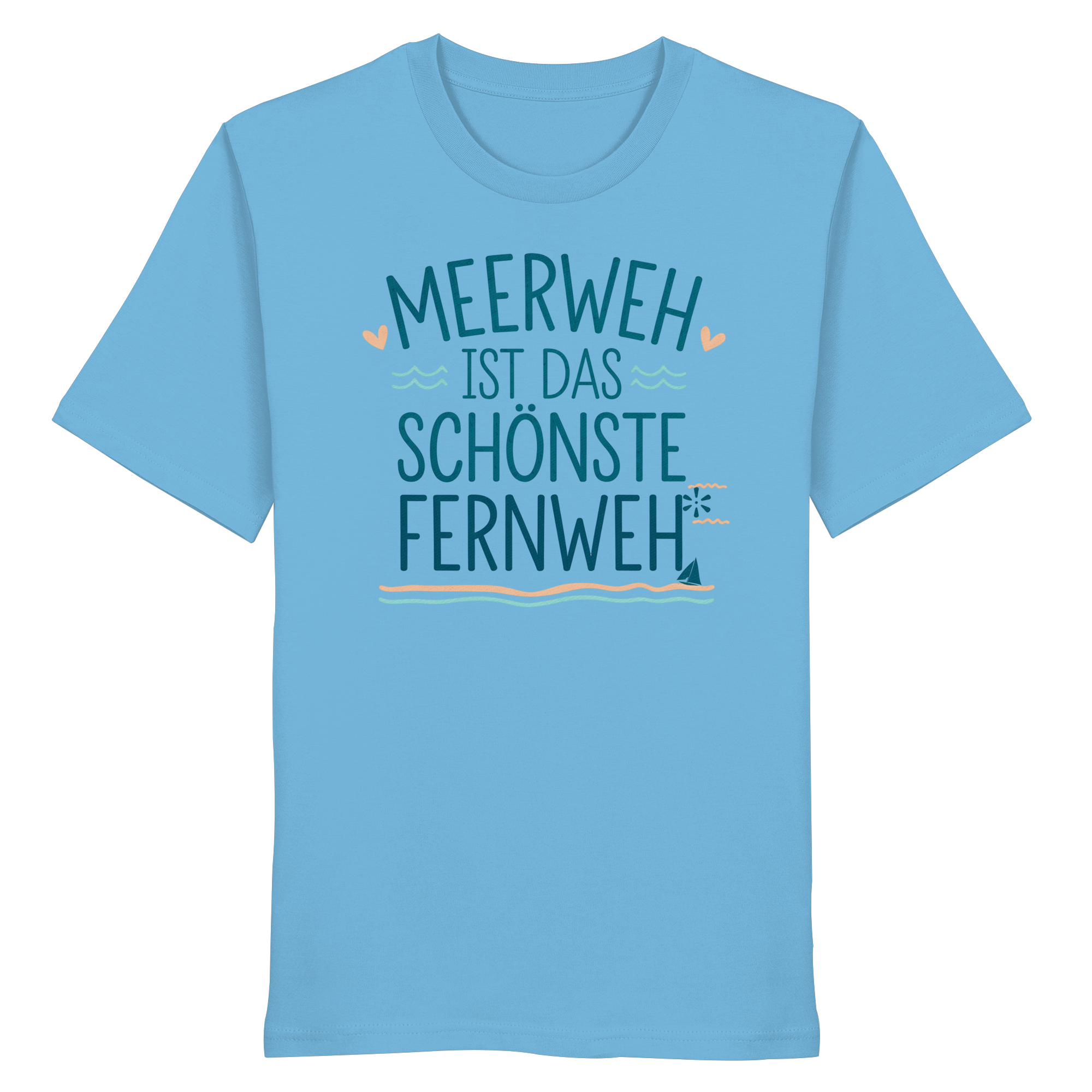 Unisex T-Shirt Meerweh ist das schönste Fernweh - Organic Shirt