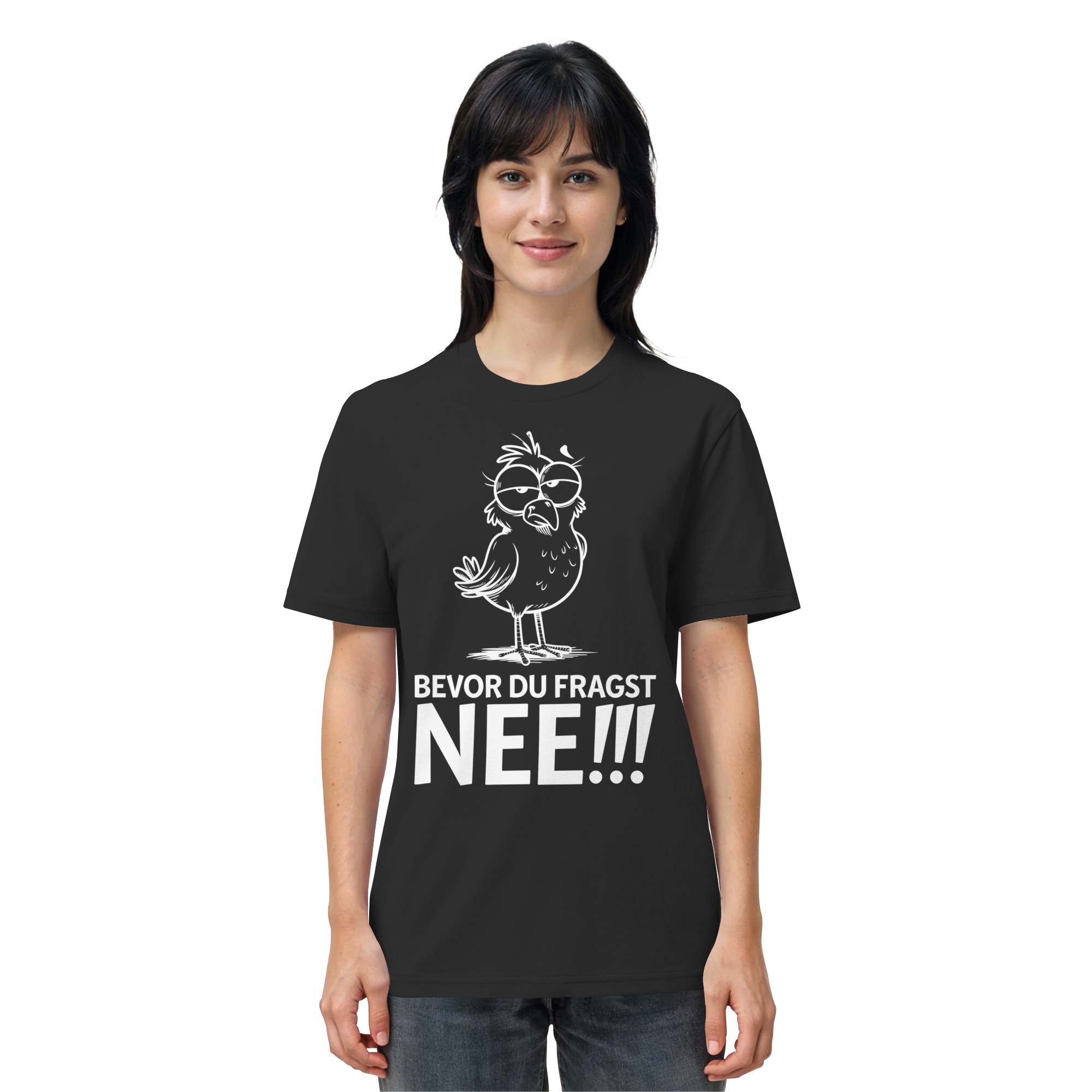 Unisex T-Shirt Bevor du fragst...NEE!!! - Organic Shirt - Küstenstil Edition