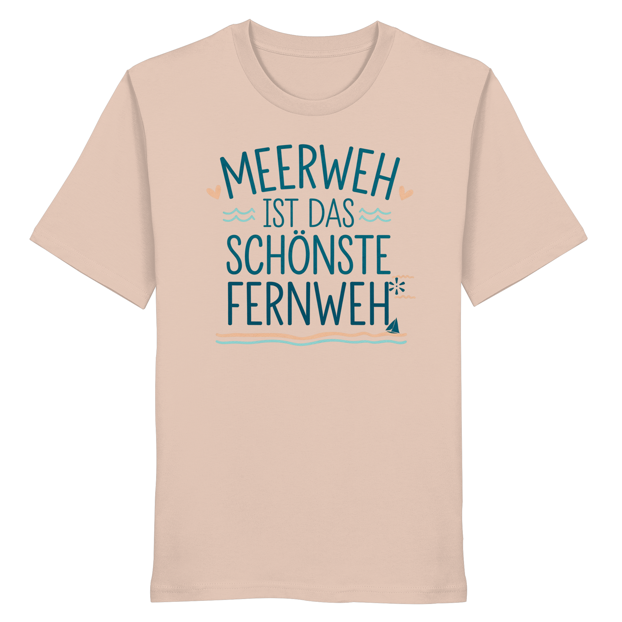 Unisex T-Shirt Meerweh ist das schönste Fernweh - Organic Shirt