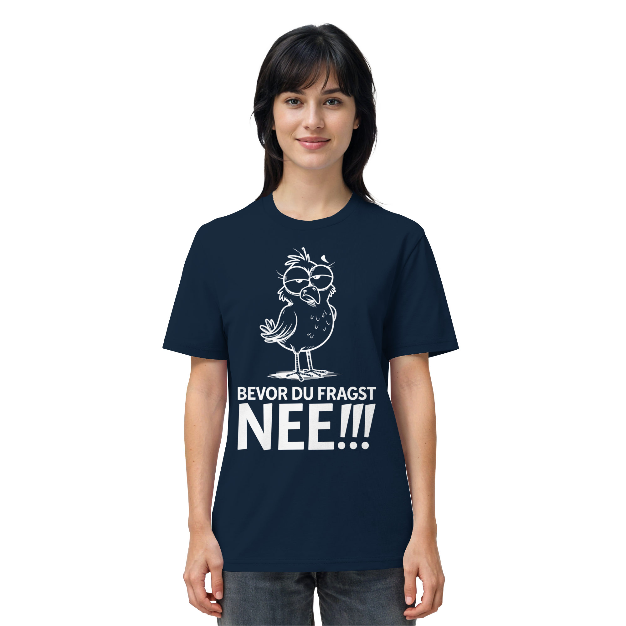 Unisex T-Shirt Bevor du fragst...NEE!!! - Organic Shirt - Küstenstil Edition