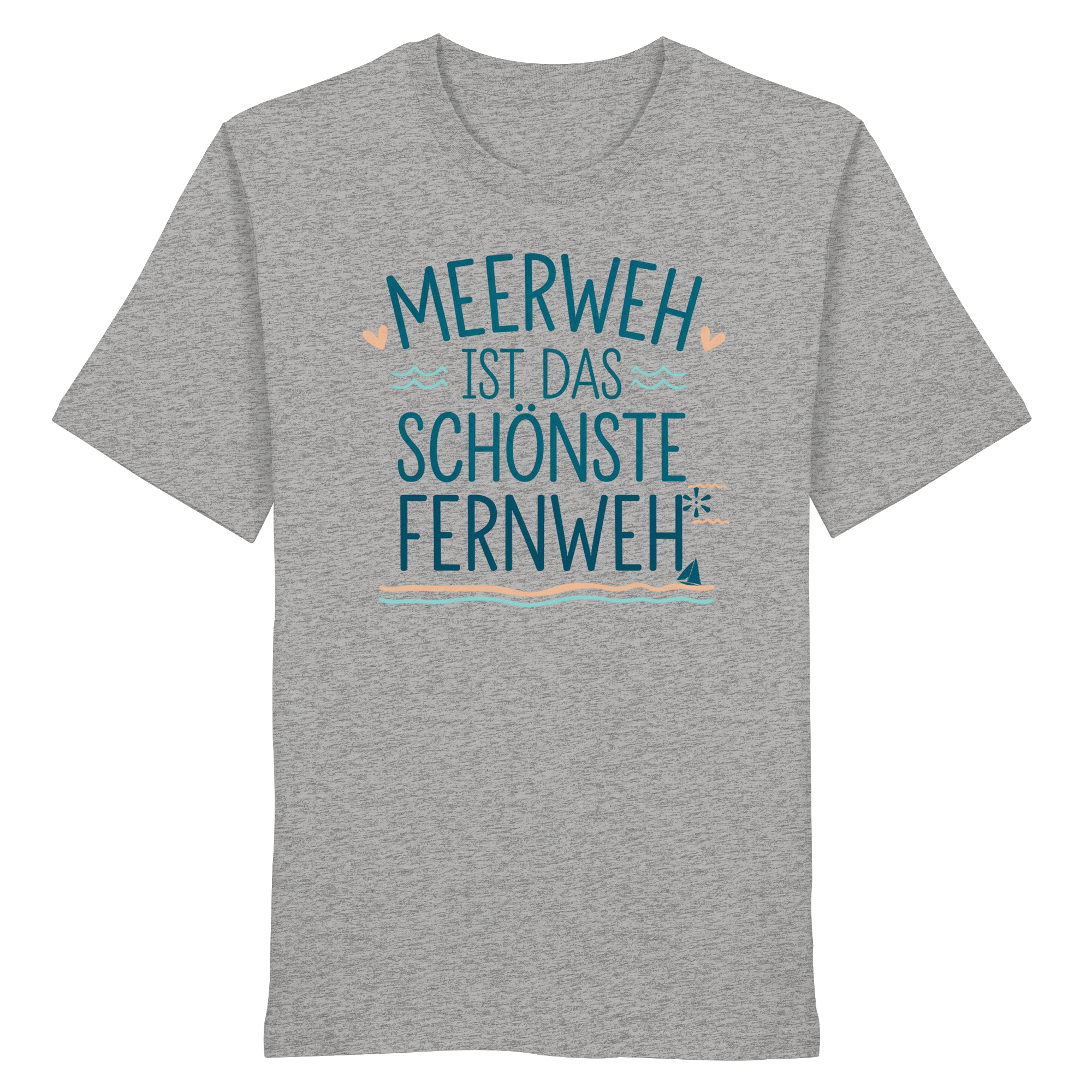Unisex T-Shirt Meerweh ist das schönste Fernweh - Organic Shirt