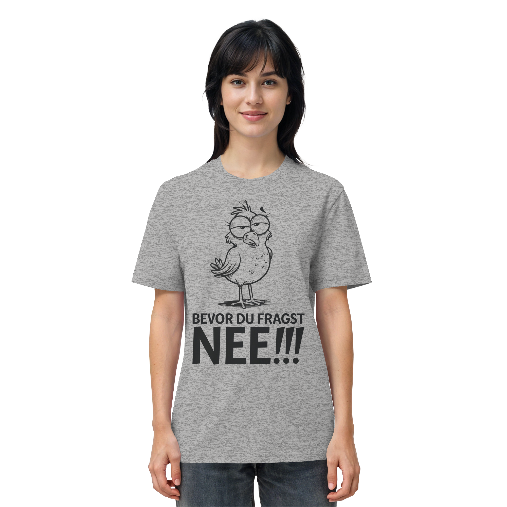 Unisex T-Shirt Bevor du fragst...NEE!!! - Organic Shirt - Küstenstil Edition