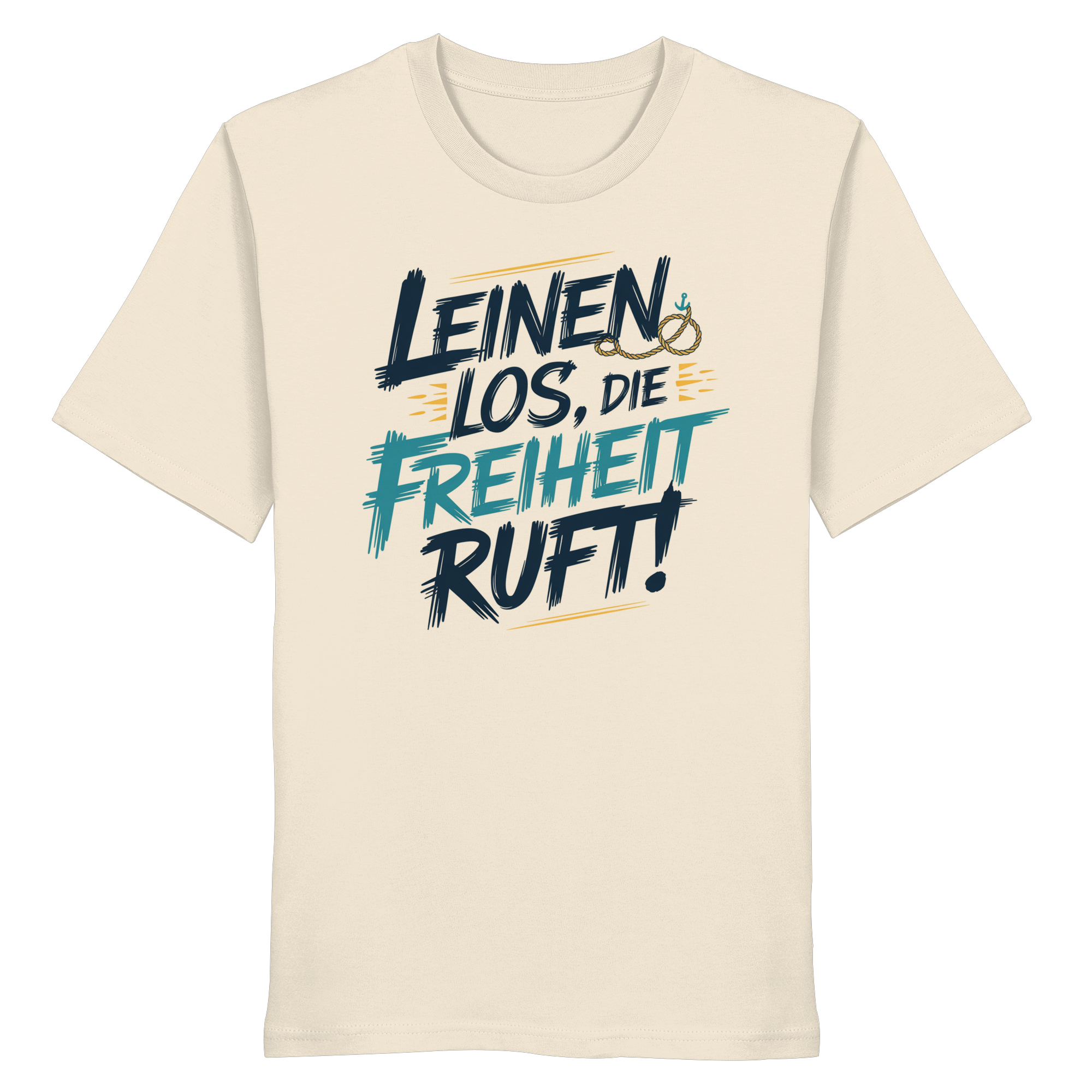Unisex T-Shirt Leinen los die Freiheit ruft - Organic Shirt