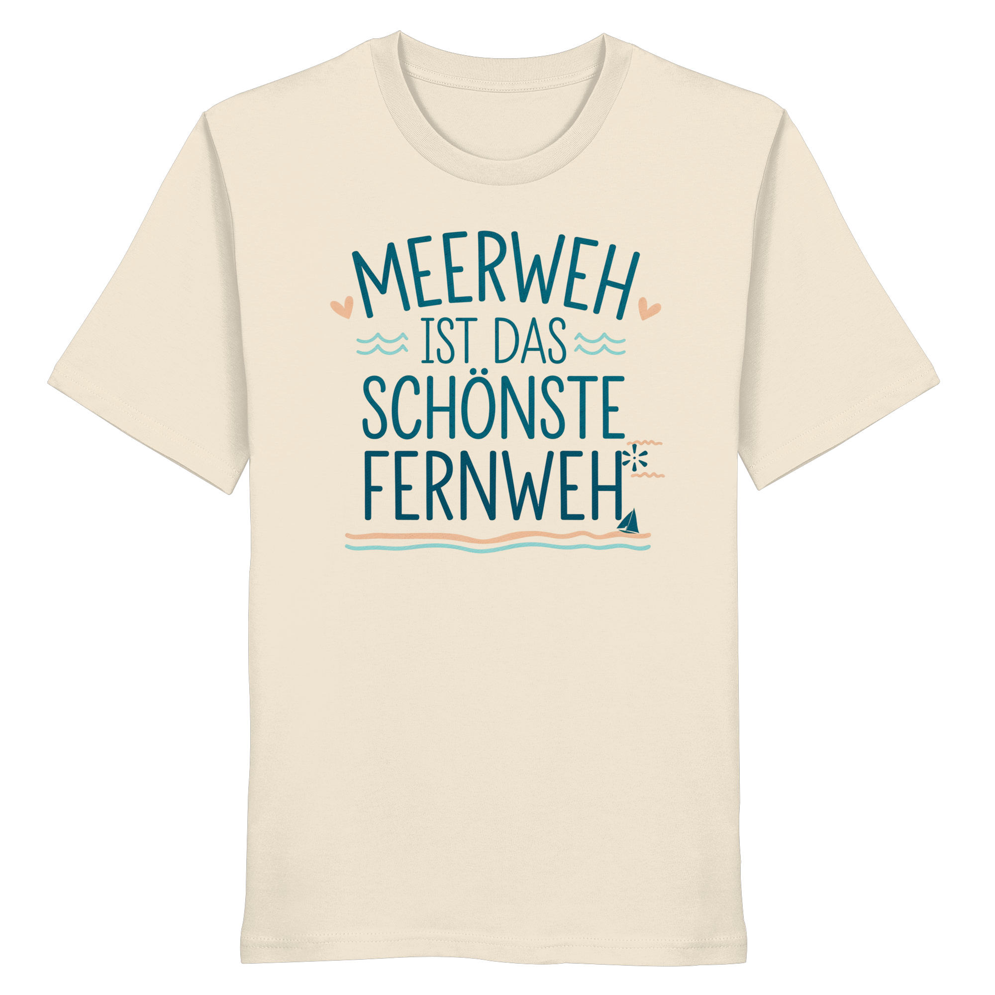 Unisex T-Shirt Meerweh ist das schönste Fernweh - Organic Shirt