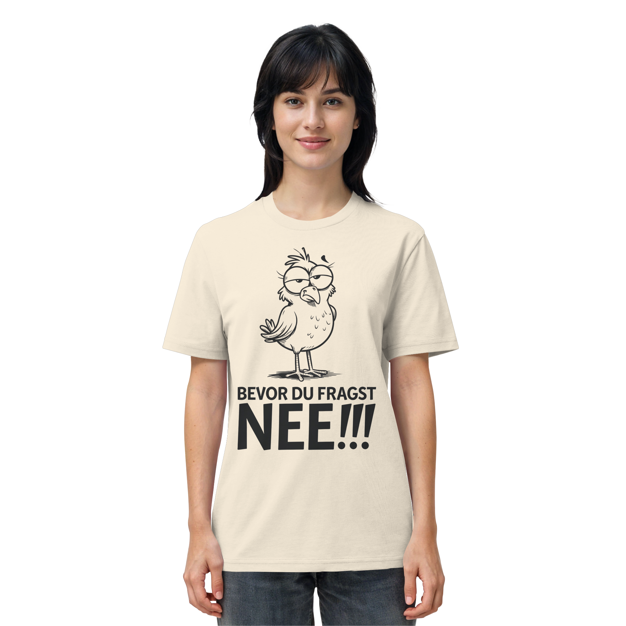 Unisex T-Shirt Bevor du fragst...NEE!!! - Organic Shirt - Küstenstil Edition