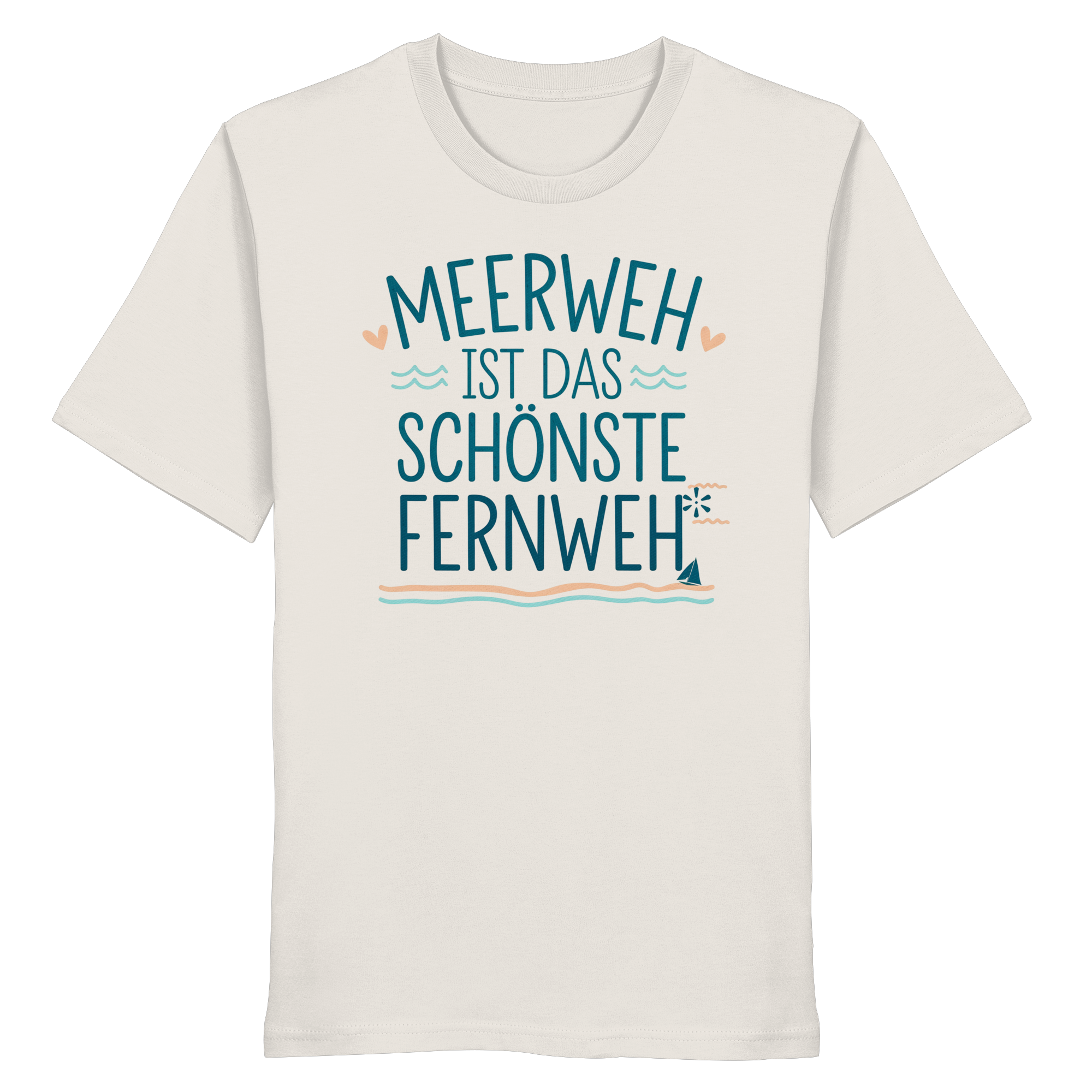 Unisex T-Shirt Meerweh ist das schönste Fernweh - Organic Shirt