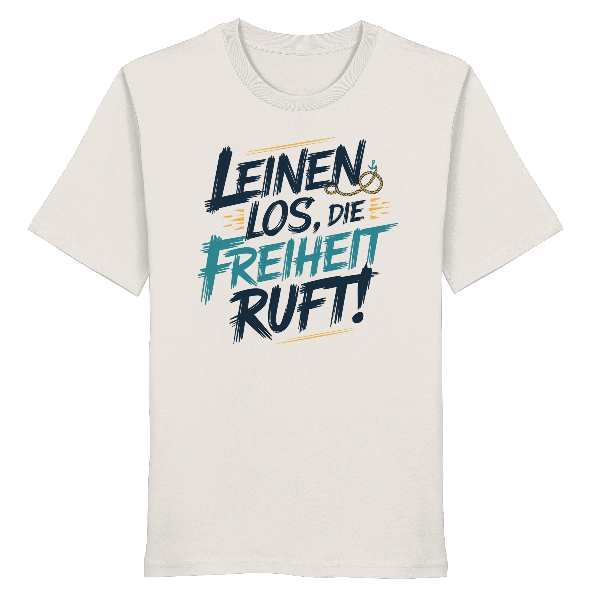 Unisex T-Shirt Leinen los die Freiheit ruft - Organic Shirt