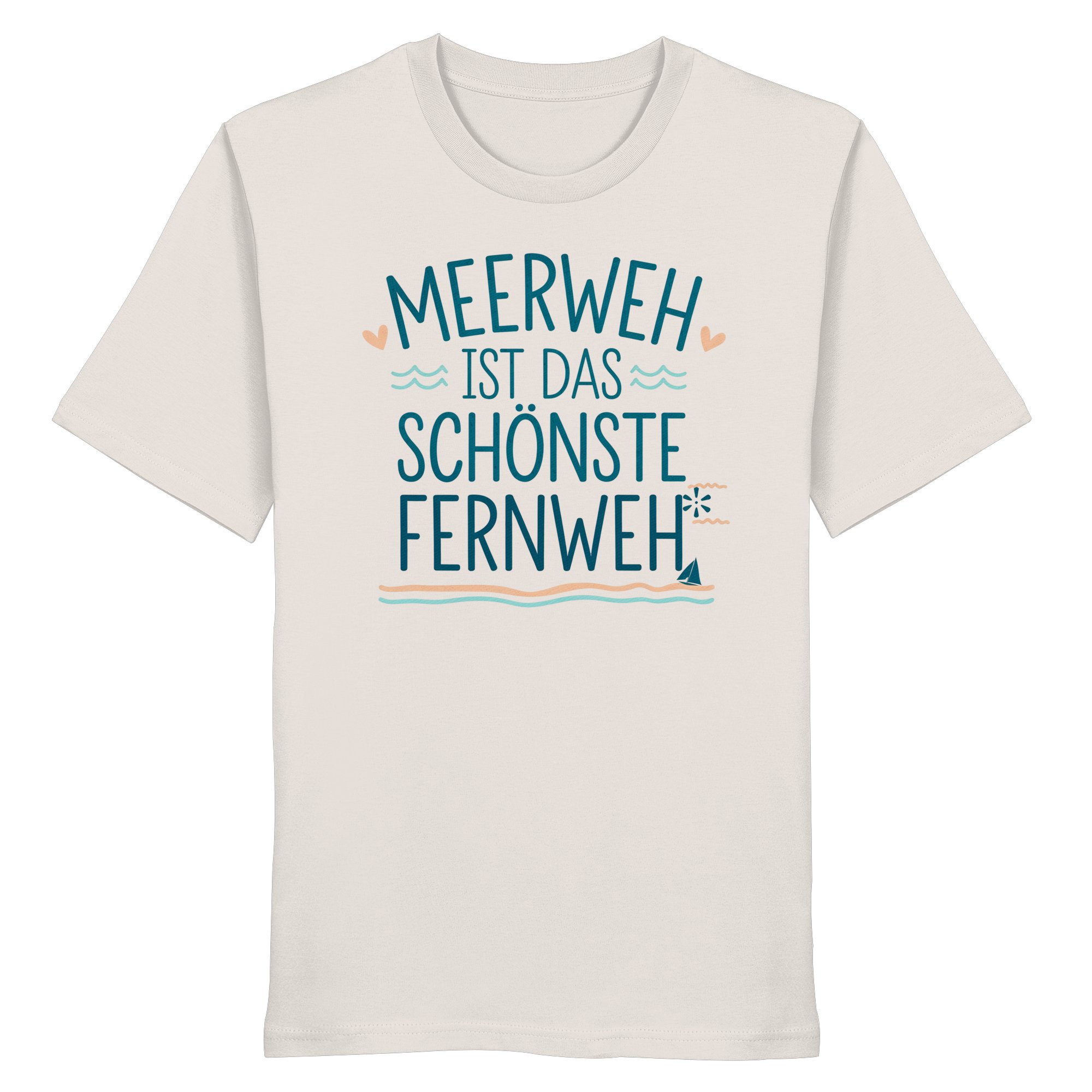 Unisex T-Shirt Meerweh ist das schönste Fernweh - Organic Shirt