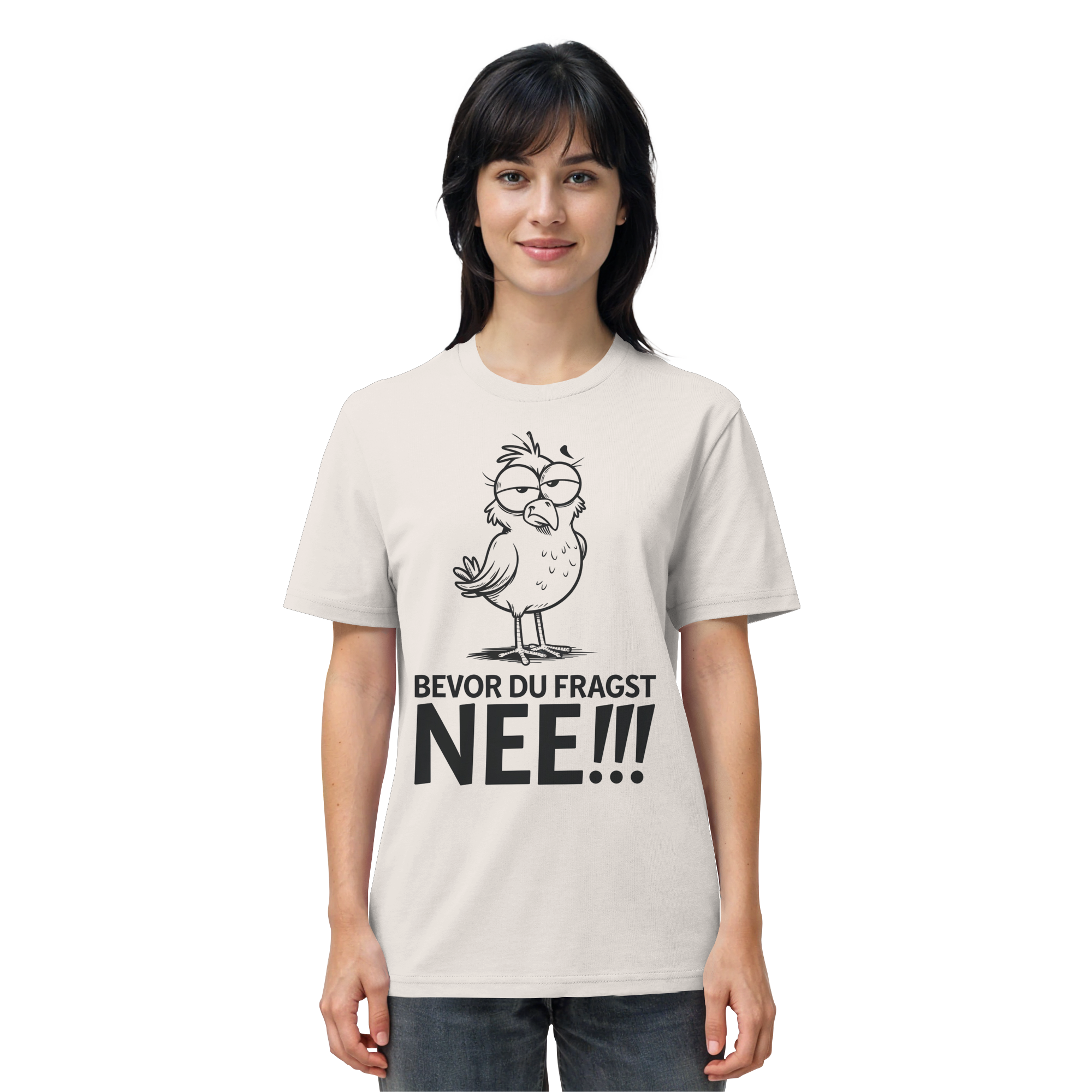 Unisex T-Shirt Bevor du fragst...NEE!!! - Organic Shirt - Küstenstil Edition