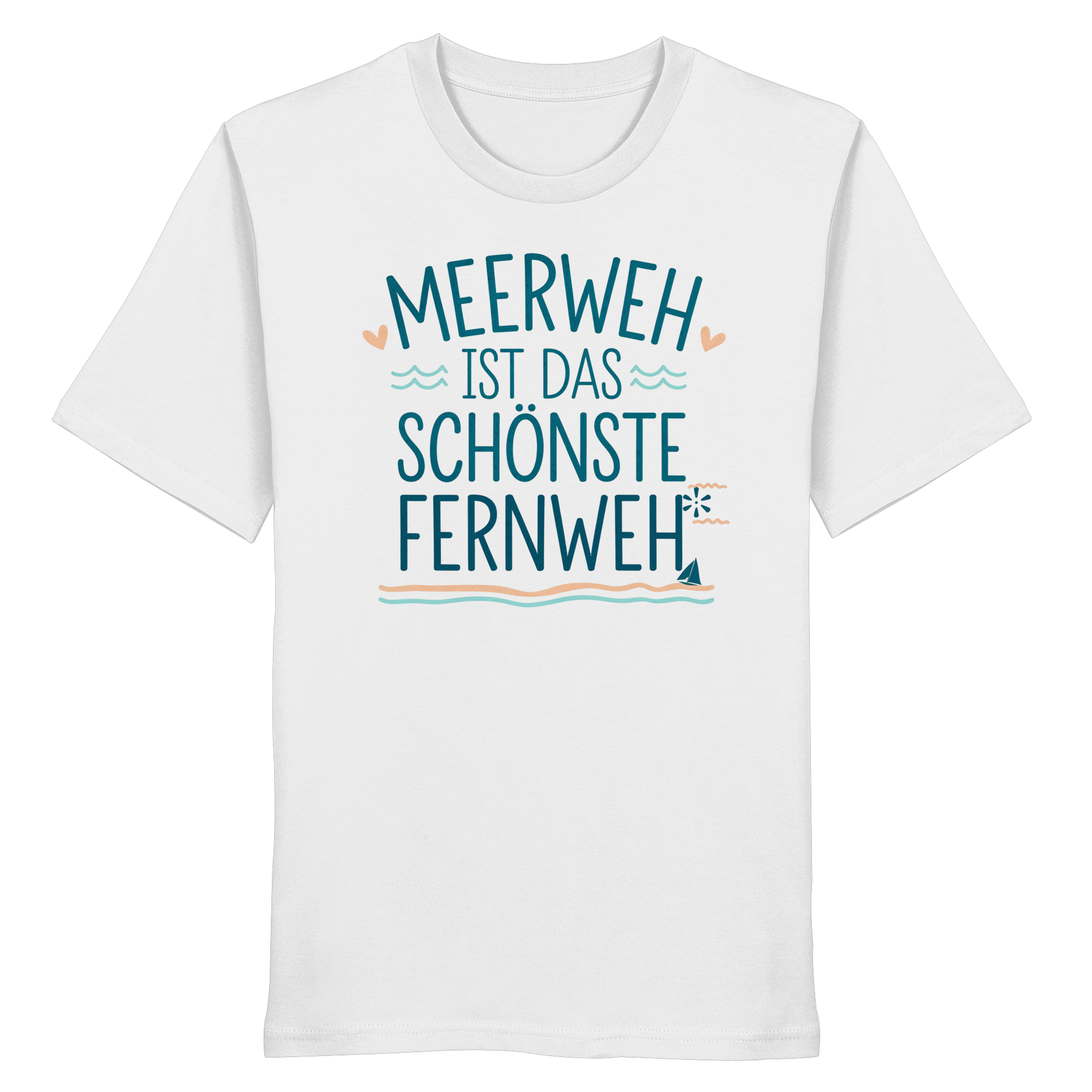 Unisex T-Shirt Meerweh ist das schönste Fernweh - Organic Shirt