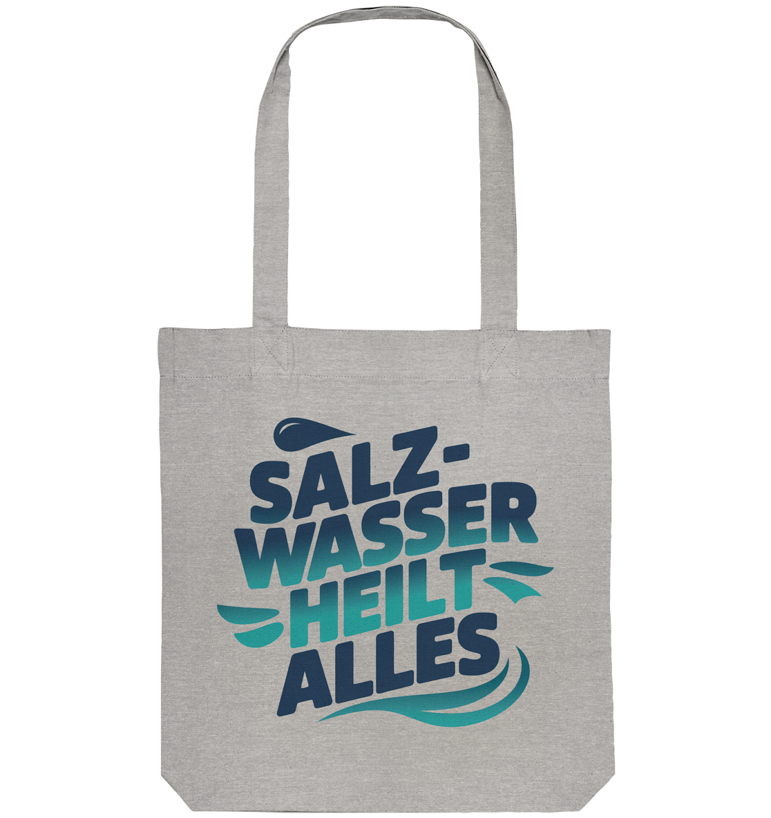 Baumwolltasche Salzwasser heilt alles - Organic Tote-Bag