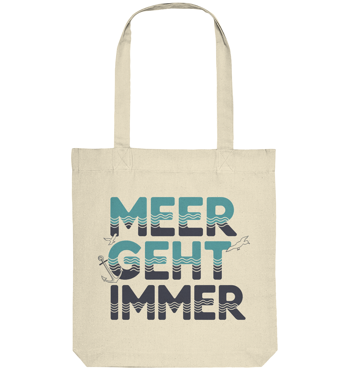 Baumwolltasche Meer geht immer - Organic Tote-Bag