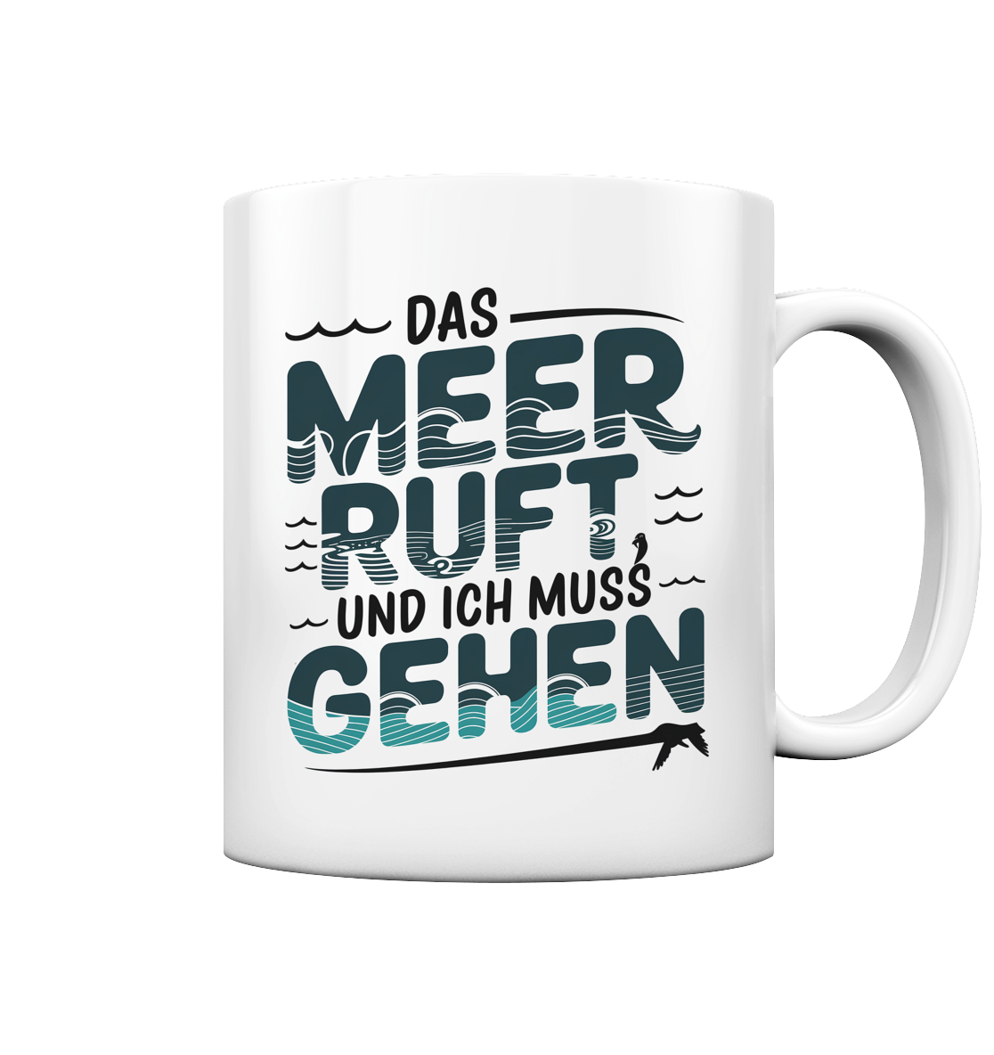 Kaffeebecher Das Meer ruft und ich muss gehen - Tasse glossy
